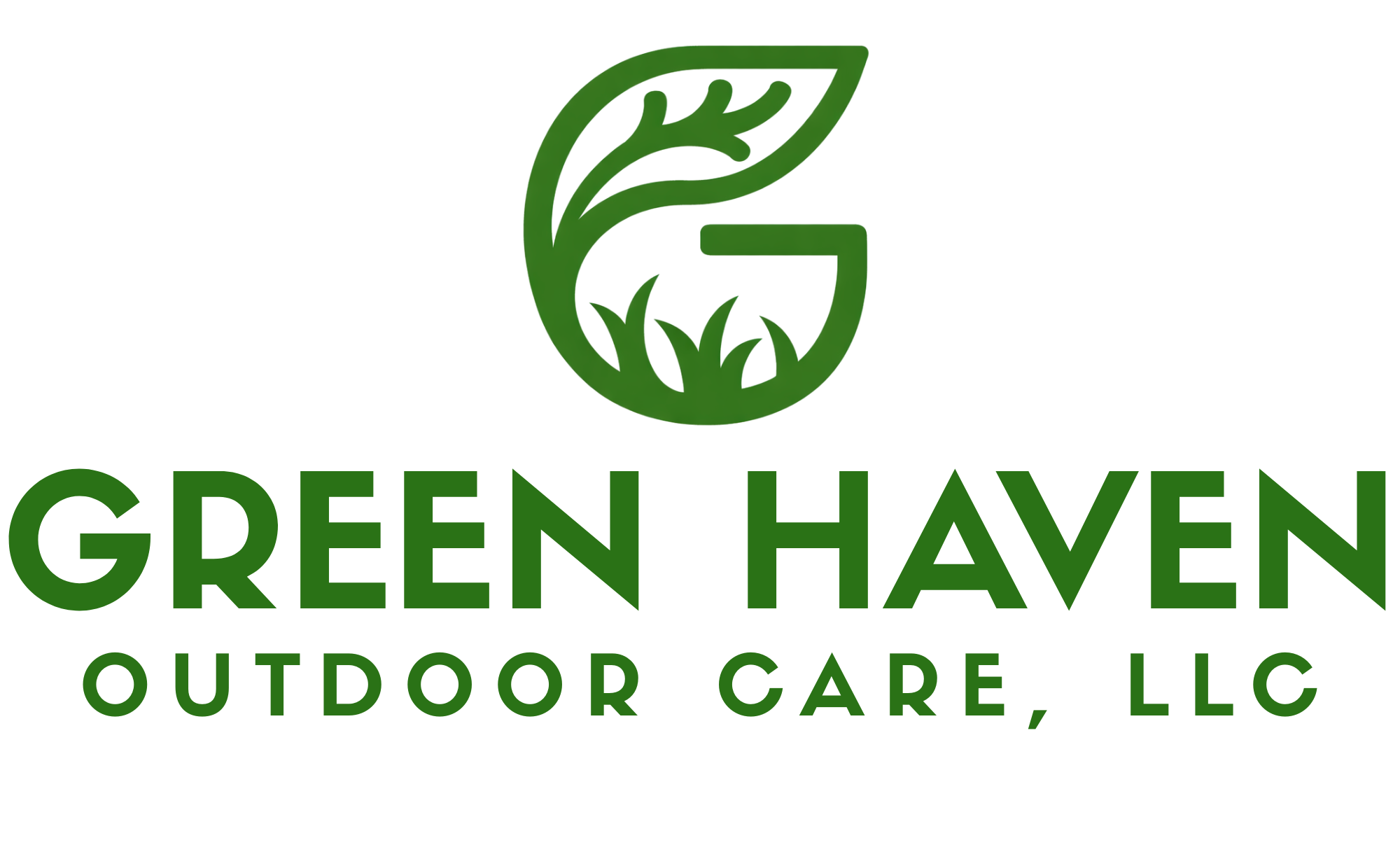 Green Haven Outdoor Care LLC Logo with wording